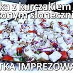 Przepis na sałatkę z kurczakiem i prażonym słonecznikiem