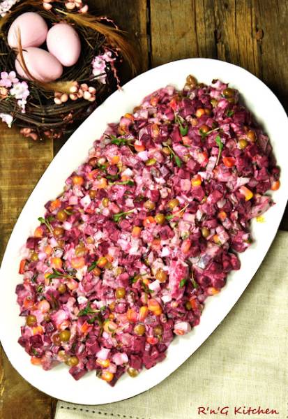 Sałatka śledziowa z buraczkami