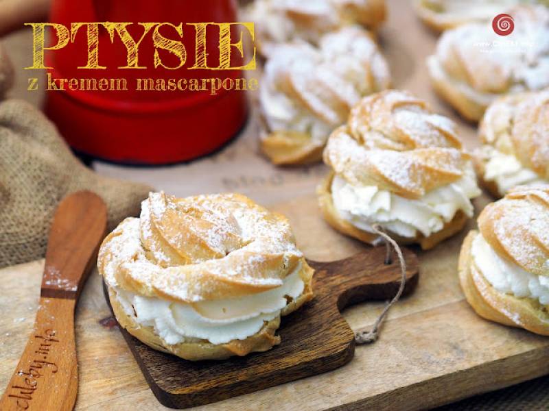 Ptysie z kremem mascarpone