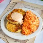 Kotleciki ziemniaczane z kiszoną kapustą