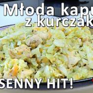 Przepis na młodą kapustę z kurczakiem