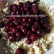 Kasza jaglana z owocami z kompotu/syropu