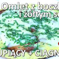 Przepis na omlet z boczkiem i serem
