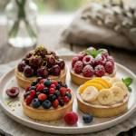 Tartaletki z  kremem i owocami