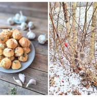 Domowe mini-bułeczki czosnkowe na jogurcie