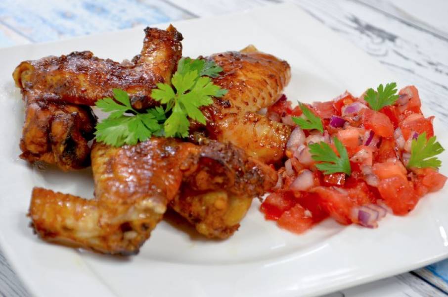 Orientalne skrzydełka z kurczaka + film