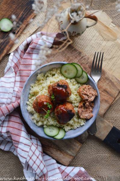 Słodko-ostre klopsiki z tuńczyka