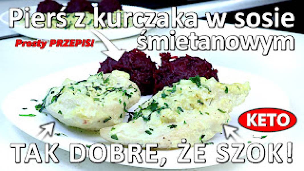 Przepis na pierś z kurczaka pieczona w sosie śmietanowym
