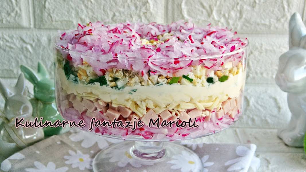 WARSTWOWA SAŁATKA Z RZODKIEWKĄ  +  FILMIK