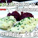 Przepis na pierś z kurczaka pieczona w sosie śmietanowym