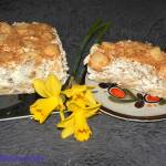 Kremowe ciasto z bananami na zimno