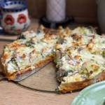 Lekka zapiekanka warzywna na spodzie z batatów