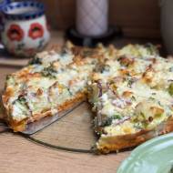 Lekka zapiekanka warzywna na spodzie z batatów