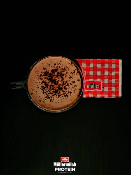 Czekoladowe Protein Cappuccino z Nutellą, szybka kawa deserowa z Müllermilch Protein
