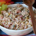 KOLOROWA SAŁATKA Z KURCZAKIEM I MAKARONEM ORZO