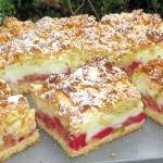 Najlepsze  CIASTO KRUCHE Z RABARBAREM I BUDYNIOWĄ PIANKĄ, zawsze się udaje, łatwe i pyszne+FILM