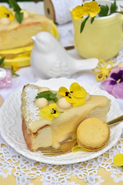 Aksamitny sernik z Lemon Curd