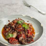 Jambalaya z kurczakiem i choriso