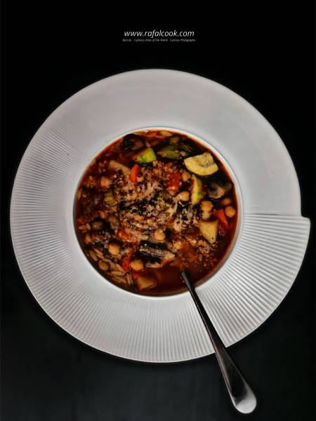 Minestrone z orzo w Kenwood Cooking Chef XL