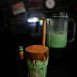 Pandan Shake Frappe z lodami waniliowymi
