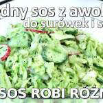 Przepis na sałatkę warzywną z obłędnym sosem z awokado