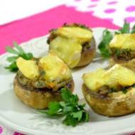 Pieczarki nadziewane serem camembert + film