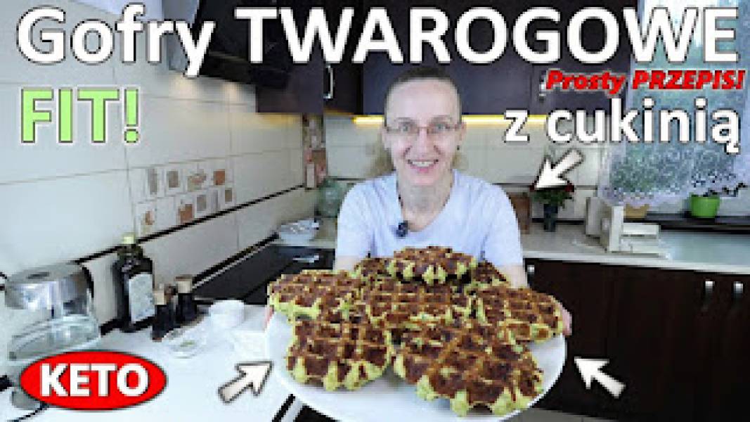 Przepis na gofry twarogowe z cukinią