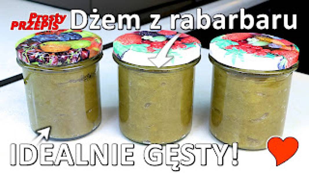 Przepis na dżem z rabarbaru