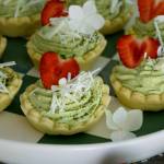 Tartaletki sernikowe matcha-biała czekolada