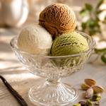 Lody domowe ( waniliowe, kawowe,pistacjowo-matcha