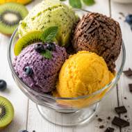 Lody domowe nice cream  /kiwi, jagoda,mango, czekolada