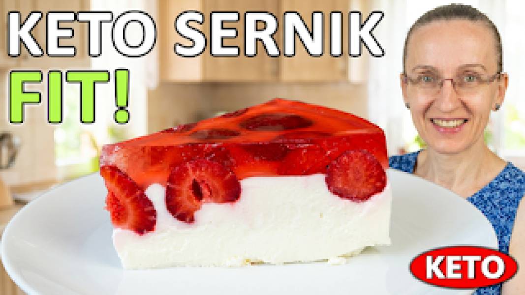 Przepis na keto sernik na zimno z truskawkami