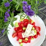 Sałatka z arbuzem i serem feta