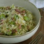 Risotto z bobem i boczkiem