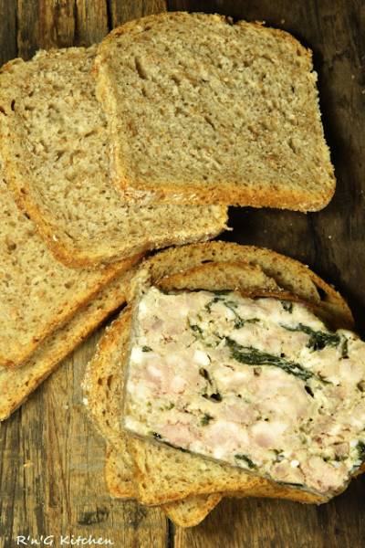 Pieczeń ze szpinakiem do kanapek