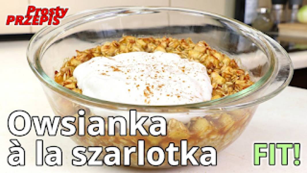 Przepis na pieczoną owsiankę z jabłkami i cynamonem