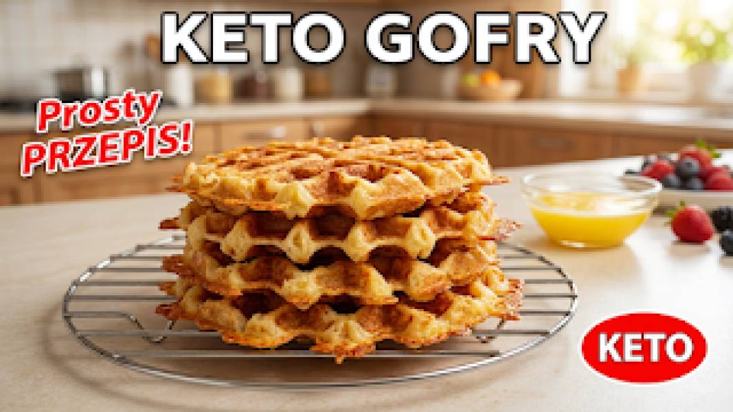 Przepis na keto gofry z mozzarelli