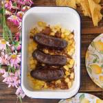 Zapiekana kaszanka z jabłkiem i cebulą