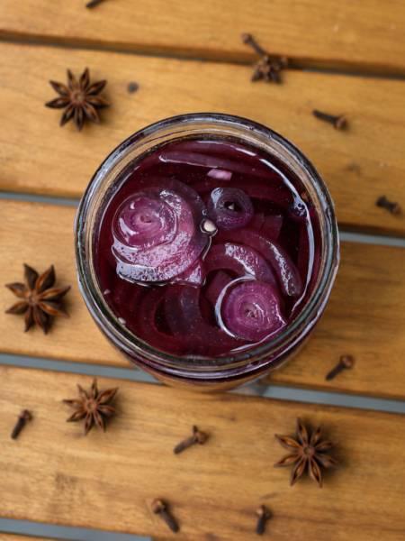 Piklowana czerwona cebula (Thermomix)