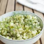 Salsa z ogórków małosolnych z zielonym jabłkiem