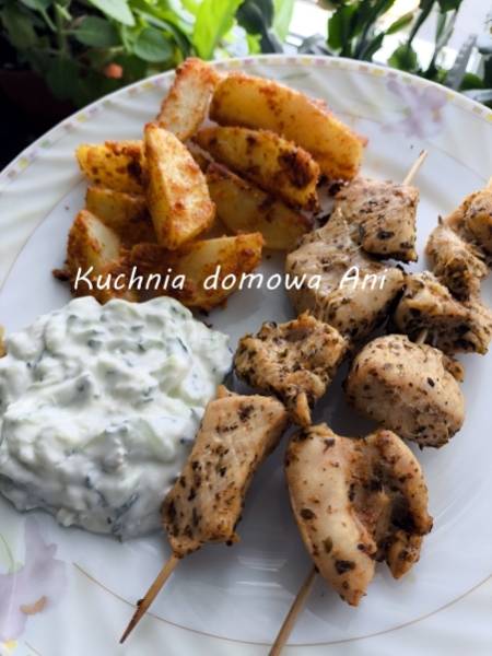 Chicken souvlaki czyli souvlaki z kurczaka