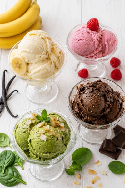 Lody domowe z mrożonych bananów