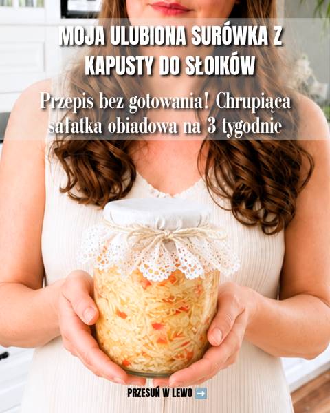 Surówka z białej kapusty do słoików bez gotowania