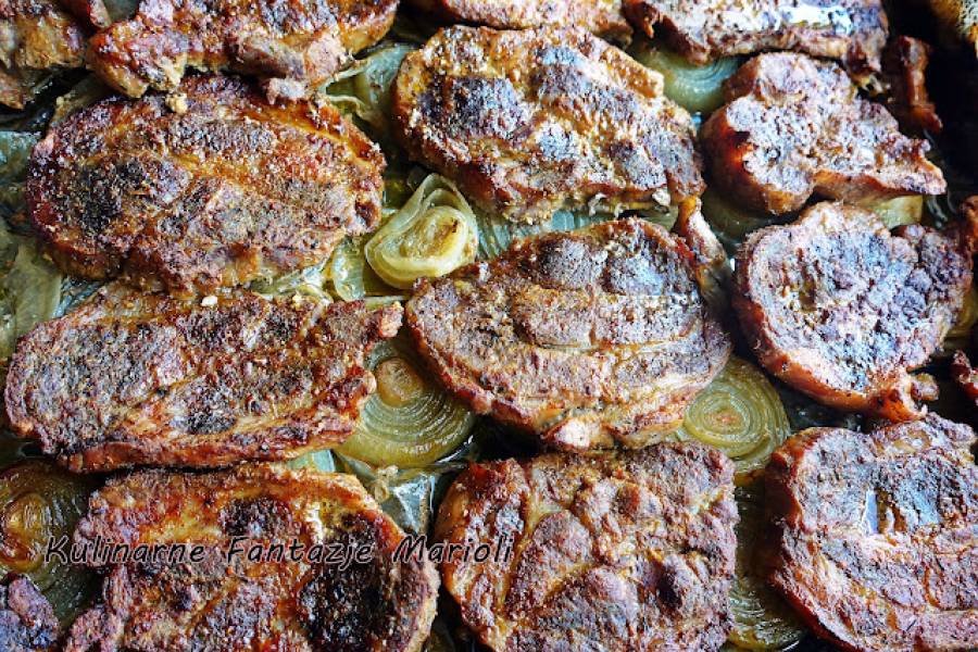 KARKÓWKA KEBABOWA PIECZONA NA CEBULI  + filik