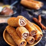 Tosty francuskie z nutellą (Pain perdu roulé au Nutella)
