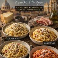 Amatriciana z pikantną pastą z suszonych pomidorów