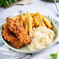 Chrupiące stripsy z kurczaka w stylu KFC