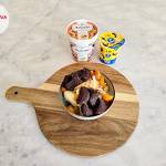 Sorbet mandarynkowy i LiQ Chiquita bananowe z herbatnikami