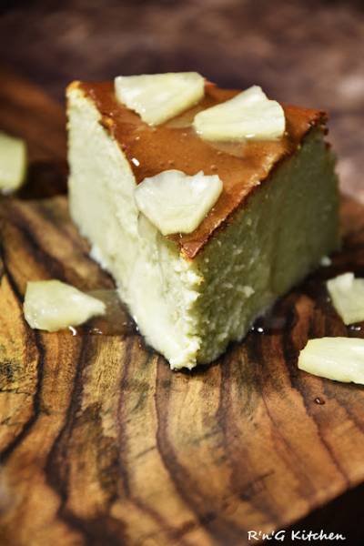 Sernik matcha & ananas