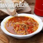 Wegańskie flaczki z boczniaków i kotletów sojowych